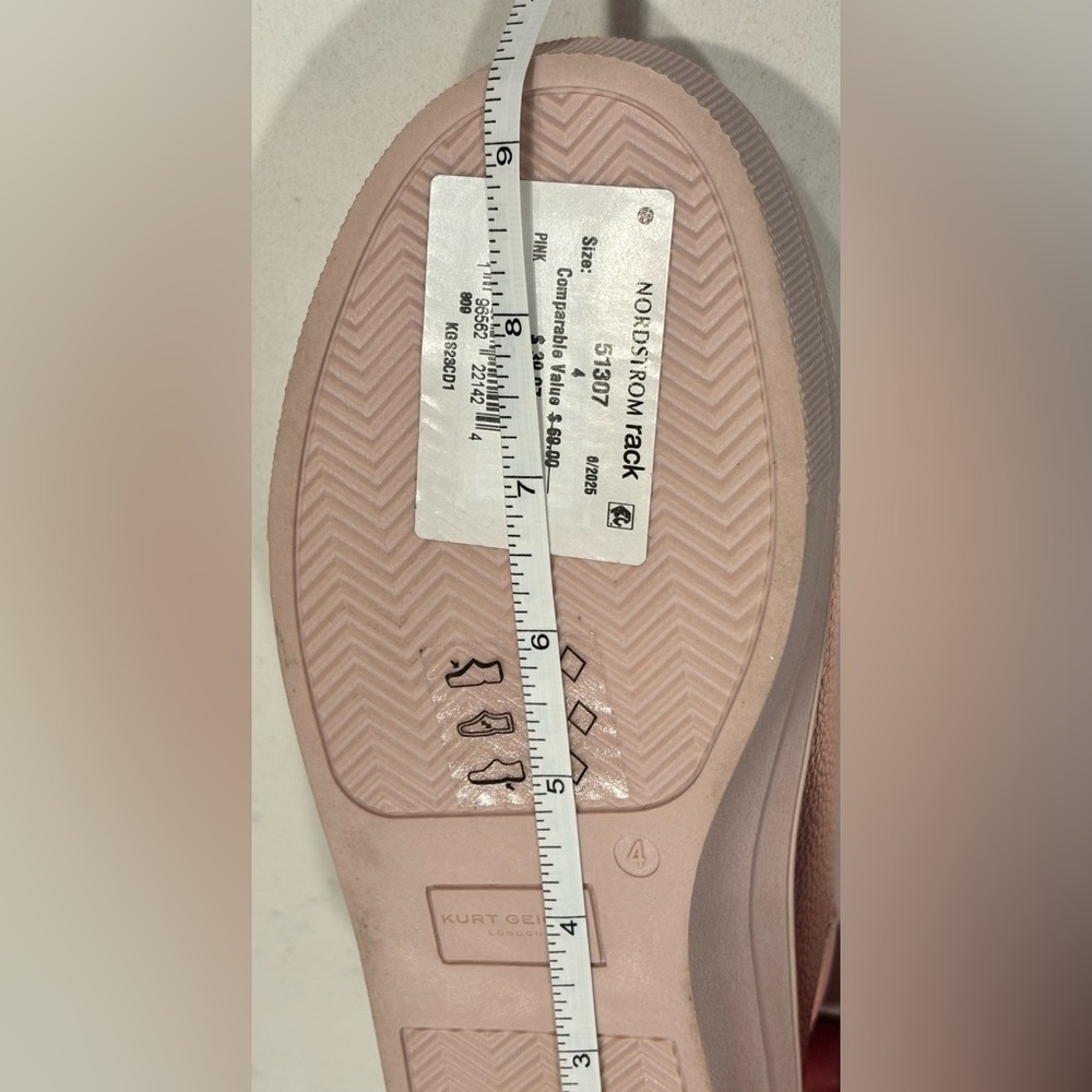 NWT Kurt Geiger London Kids Mini Laney Eye Platform Pink Sneakers Leather Size 4 - Picture 12 of 16